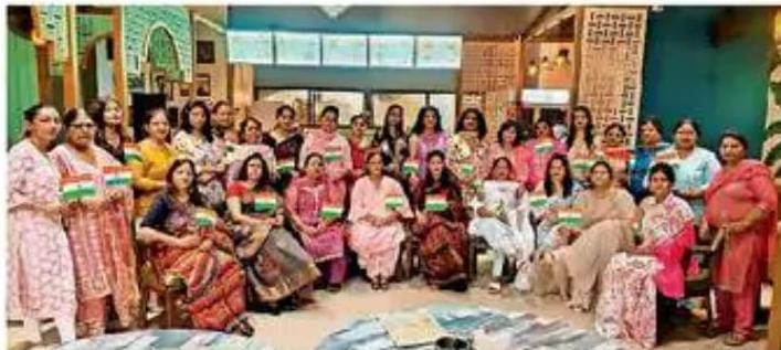 वूमेन पावर एसोसिएशन ने ऑपरेशन सिंदूर की सफलता पर तिरंगा समारोह करवाया।