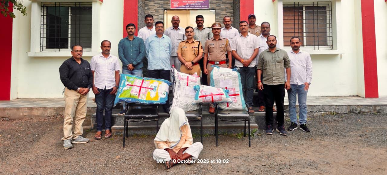 म्हसवड पुलिस की बड़ी कार्रवाई – ₹10 लाख से ज़्यादा कीमत का 40 किलो गांजा बरामद!