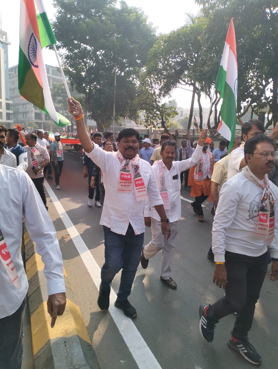 अहमदाबाद शहर के नरोडा विधानसभा के अंतर्गत लौहपुरुष सरदार वल्लभभाई पटेल जी की 150वीं जयंती के अवसर पर आयोजित पदयात्रा