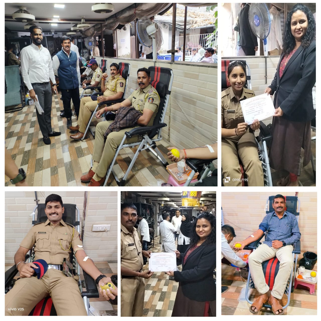 वसई न्यायालय परिसर में भव्य रक्तदान शिविर; 85 रक्तदाताओं ने किया रक्तदान।