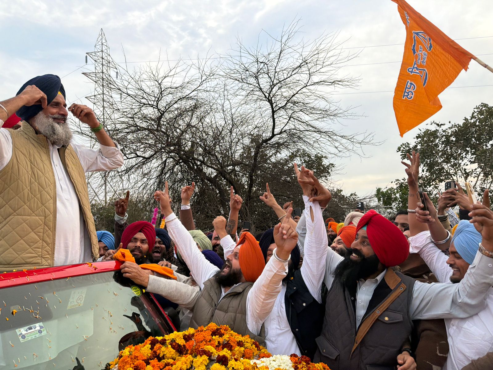 जसप्रीत सिंह राणा की अगुवाई में बिक्रम सिंह मजीठिया का हुआ ज़ोरदार स्वागत ।